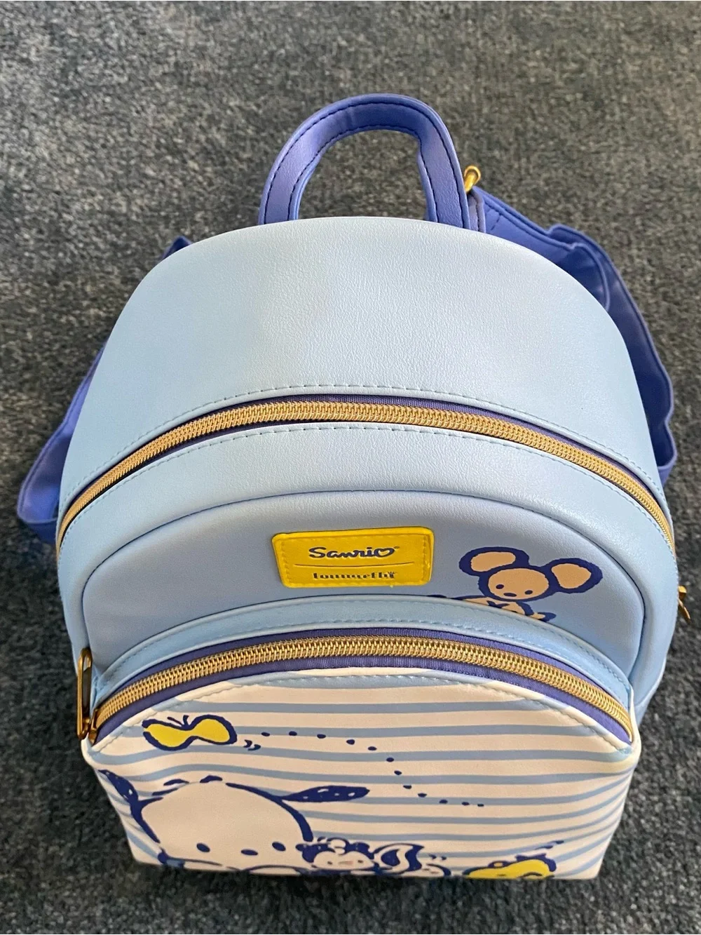 Loungefly Sanrio Pochacco & Friends Stripe Mini Backpack